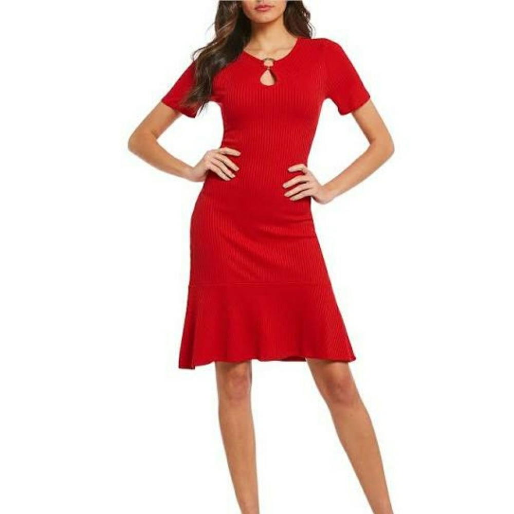 Michael Kors Ruffled-Trimmed Dress